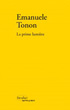 tonon La prime lumière (Verdier)