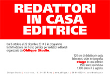 corso principe per redattori editoriali di Oblique, ottobre 2015, Roma