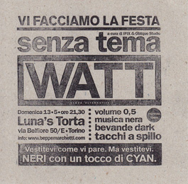 La festa di WATT