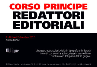 corso principe per redattori editoriali ottobre 2017