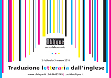 traduzione lettearia dall'inglese oblique 2018