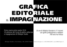 Oblique corso di grafica editoriale e impaginazione