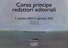 corso principe per redattori editoriali di Oblique Studio, ottobre 2022