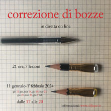 Corso correzione di bozze Oblique Studio, gennaio-febbraio 2024