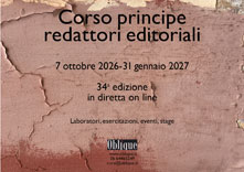 corso principe oblique, ottobre 2026